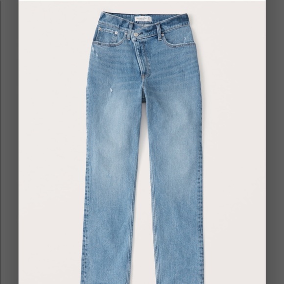 Abercrombie cross cross jeans 90s straight high rise - Picture 6 of 12